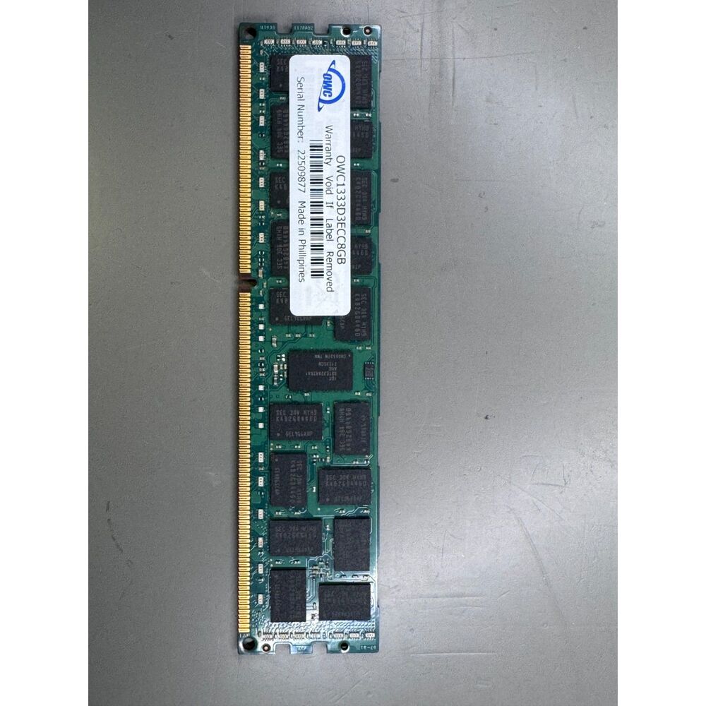 OWC 8GB RAM Stick | DDR3 SDRAM, PC3-10600, p/n 1333D3ECC8GB